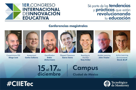 1er. Congreso Internacional de Innovación Educativa. Del 15 al 17 de diciembre 2014 en México.