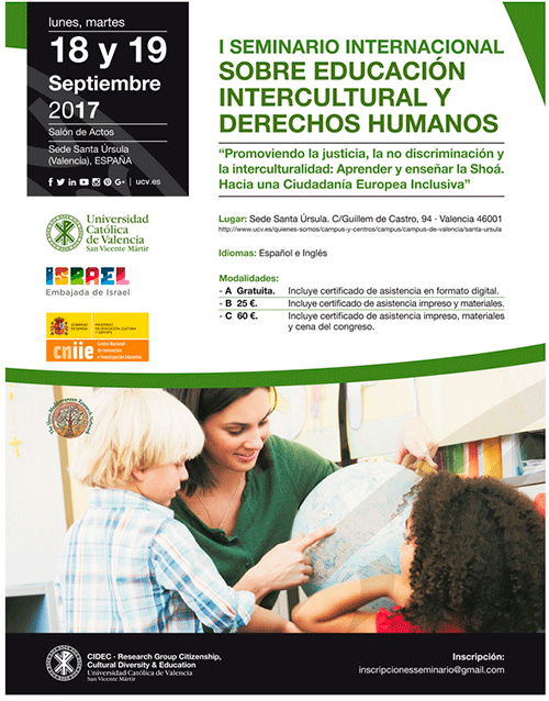 Infografía I Seminario Internacional sobre educación Intercultural y Derechos Humanos