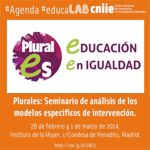 Plurales: educación en igualdad - Seminario 