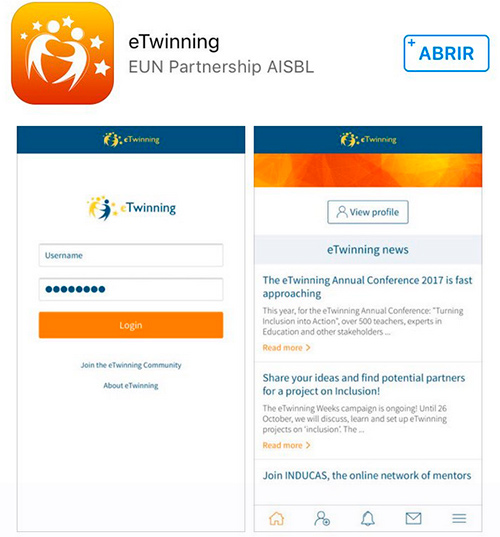 Nueva APP de eTwinning, disponible aplicación móvil Android y iOS