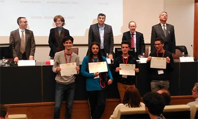 Los cuatro alumnos que ganaron los cuatro Segundos Premios y que representarán a España en la XI Olimpiada Iberoamericana de Biología (OIAB 2017)