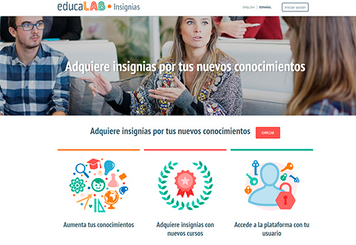 Ir a la plataforma educaLAB insignias. Abre en ventana nueva. Plataforma educaLAB insignias