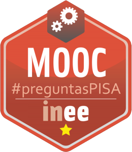 Emblema digital que acredita las competencias desarrolladas - Curso MOOC preguntas PISA