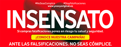 Cartel Campaña 'Ante las falsificaciones, no seas cómplice'